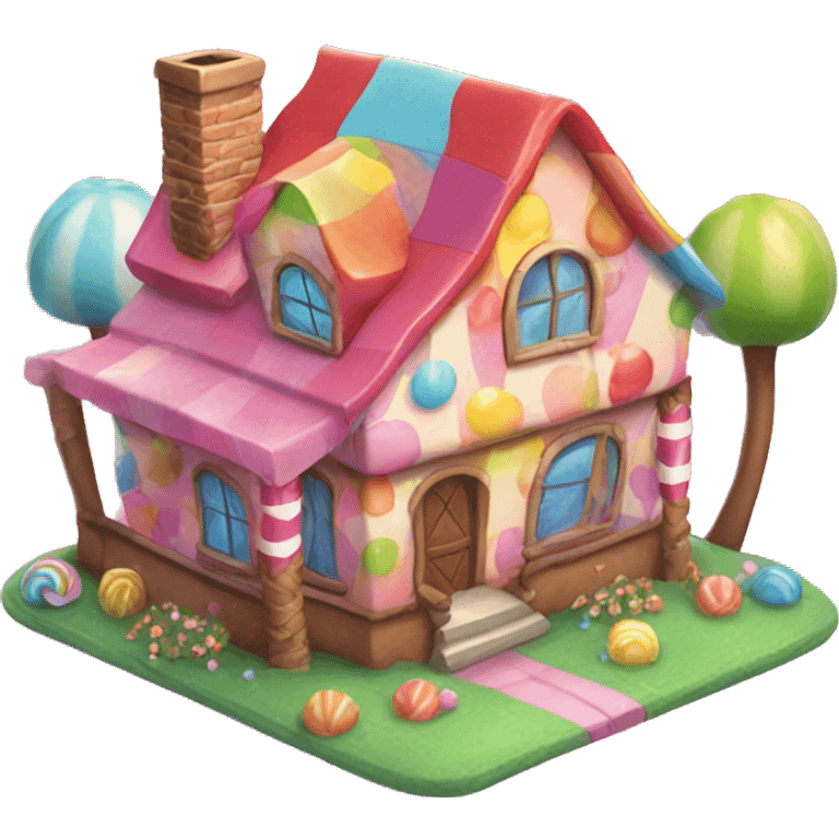 Candy land house emoji