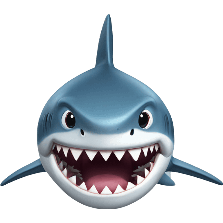 shark with glass emoji