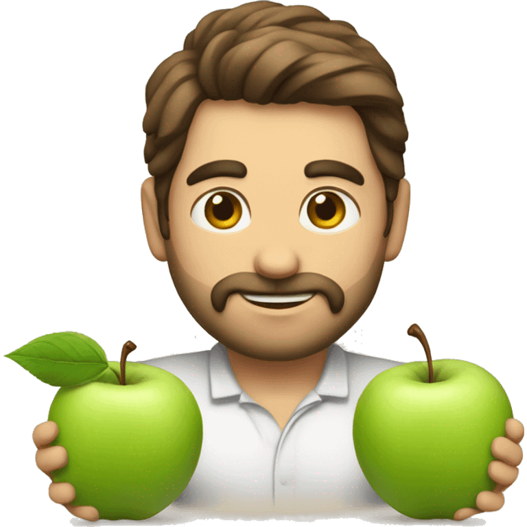 Manzana y cebolleta serie emoji