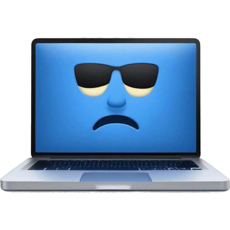 Blue macbook emoji