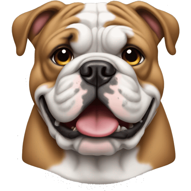 Dog english bulldog emoji