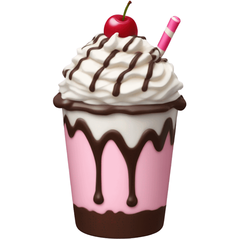 pink milkshake emoji