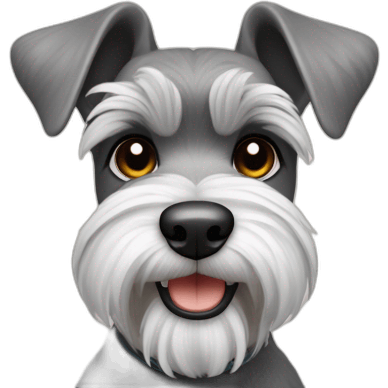 Schnauzer qui dit merci emoji