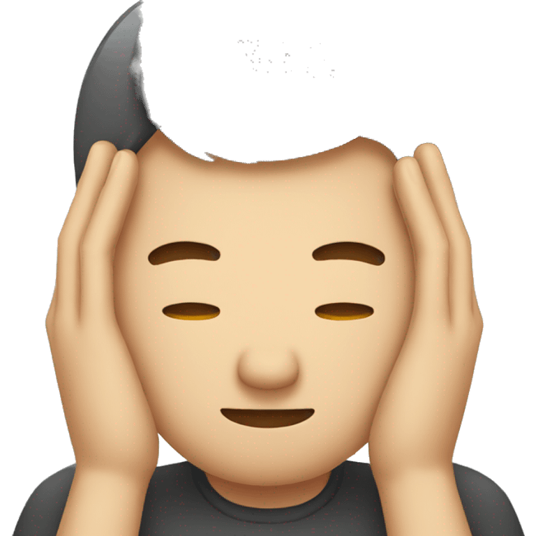 man hands on head emoji