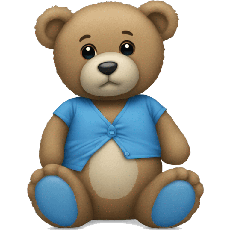 Blue teddy bear emoji