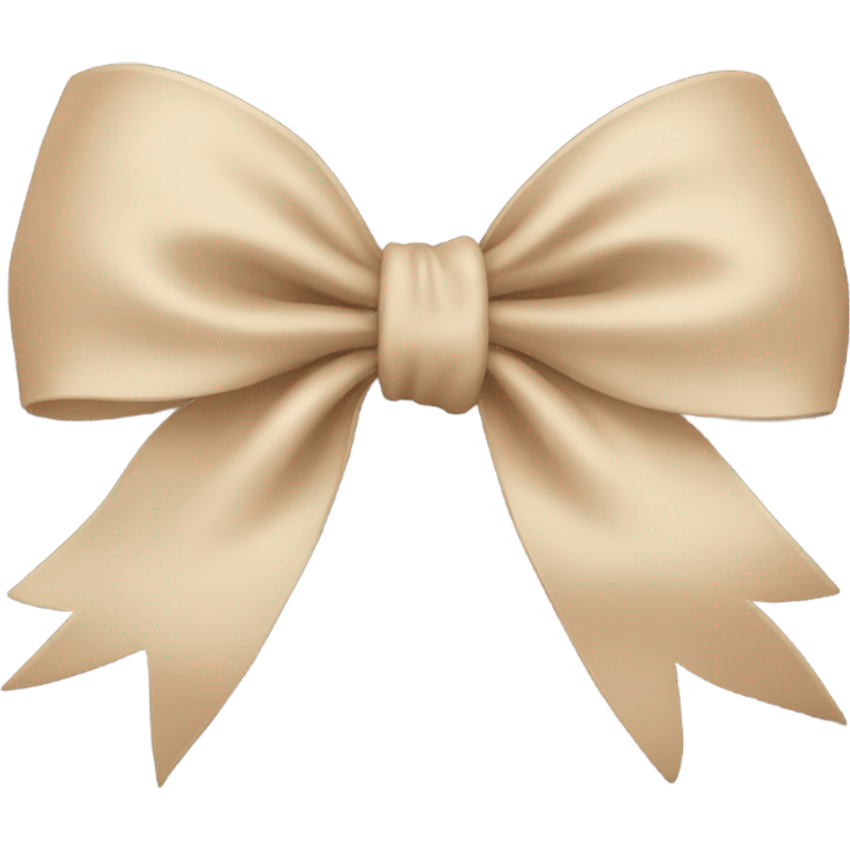 Beige bow  emoji