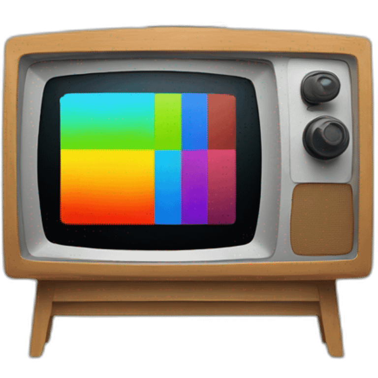 color bars on TV emoji