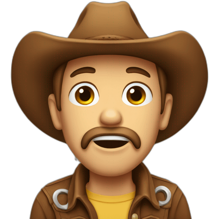 drooling cowboy emoji