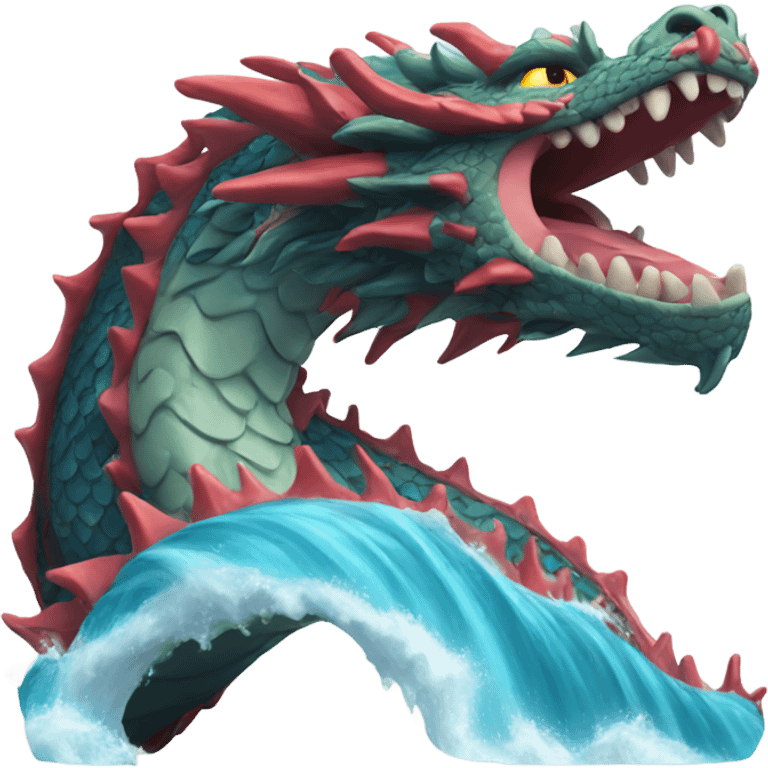 Dragon wave emoji