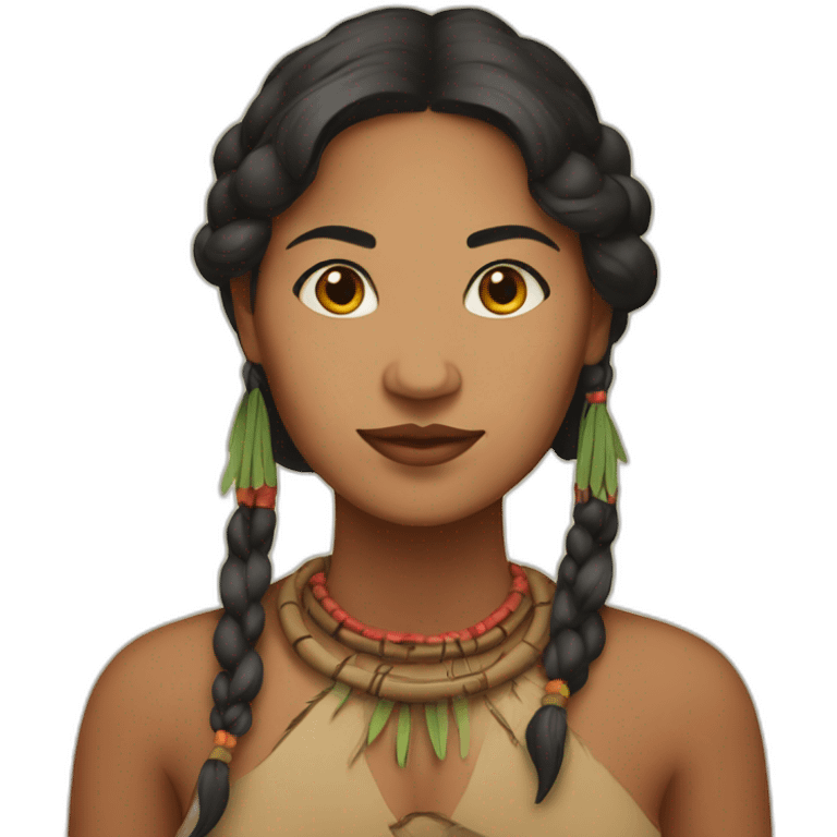 Indigenous najavo woman emoji