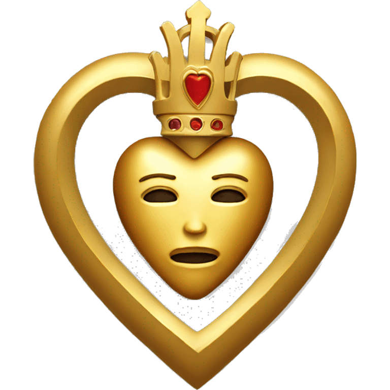 gold sacred heart emoji