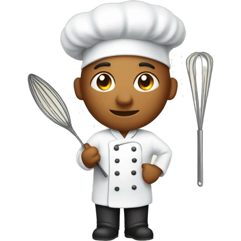 pastry chef with whisk emoji