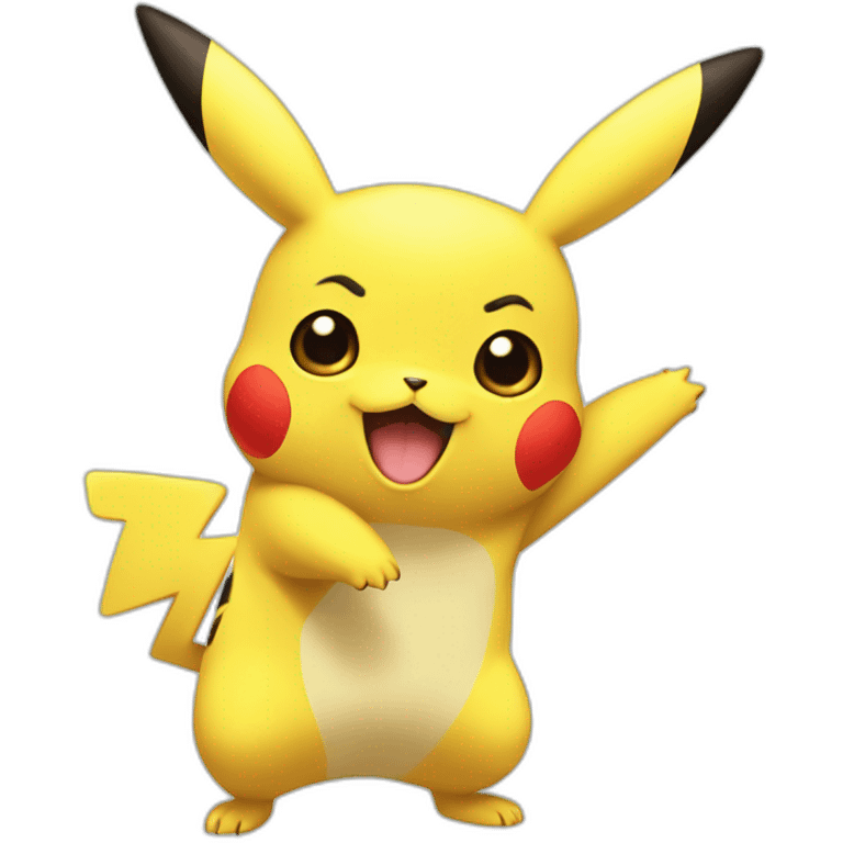 Pikachu amoureux emoji