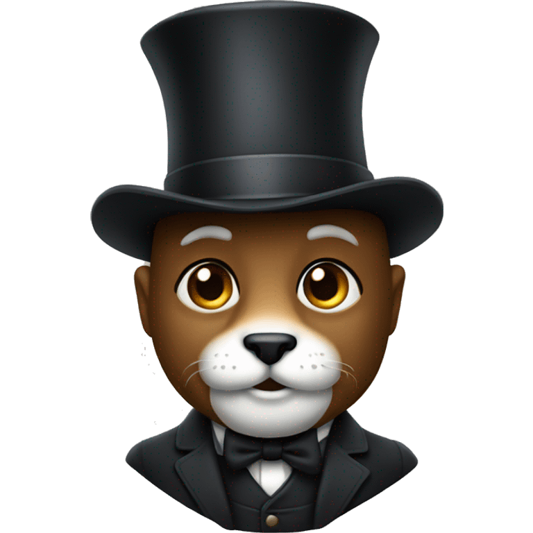 Shar with tophat emoji