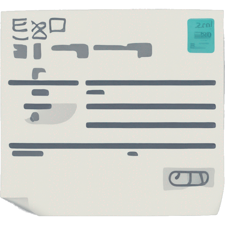 Electronic tax invoice and receipt emoji