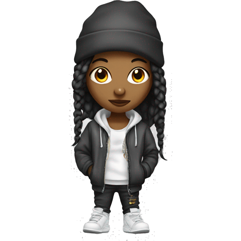 hip-hop girl emoji