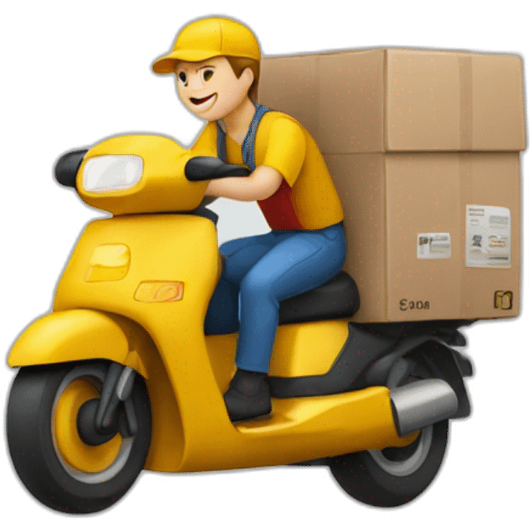 courier, yandex courier, delivery emoji