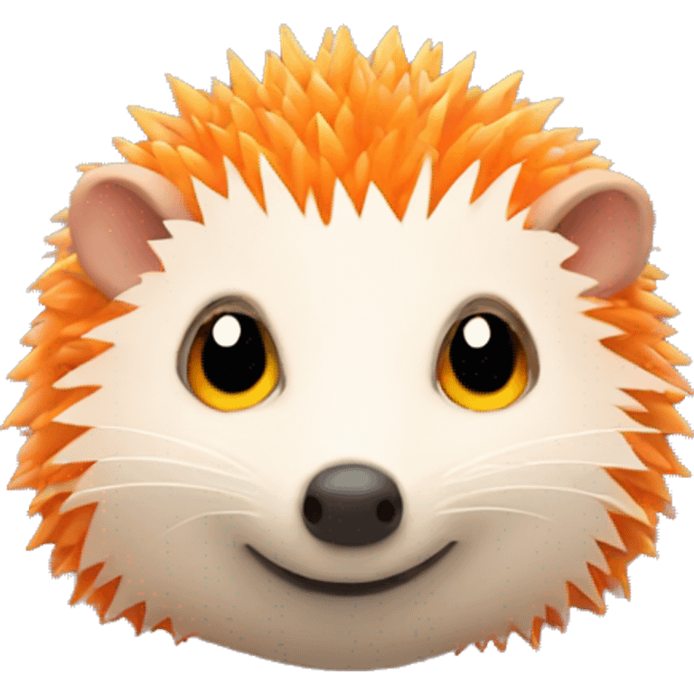 an orange hedgehog emoji