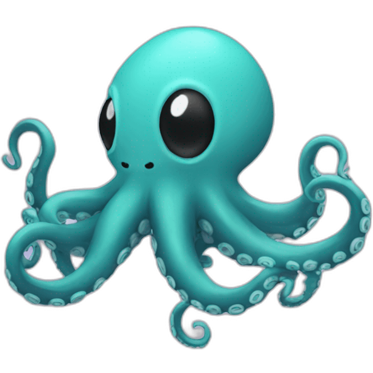 An octopus in a video player emoji