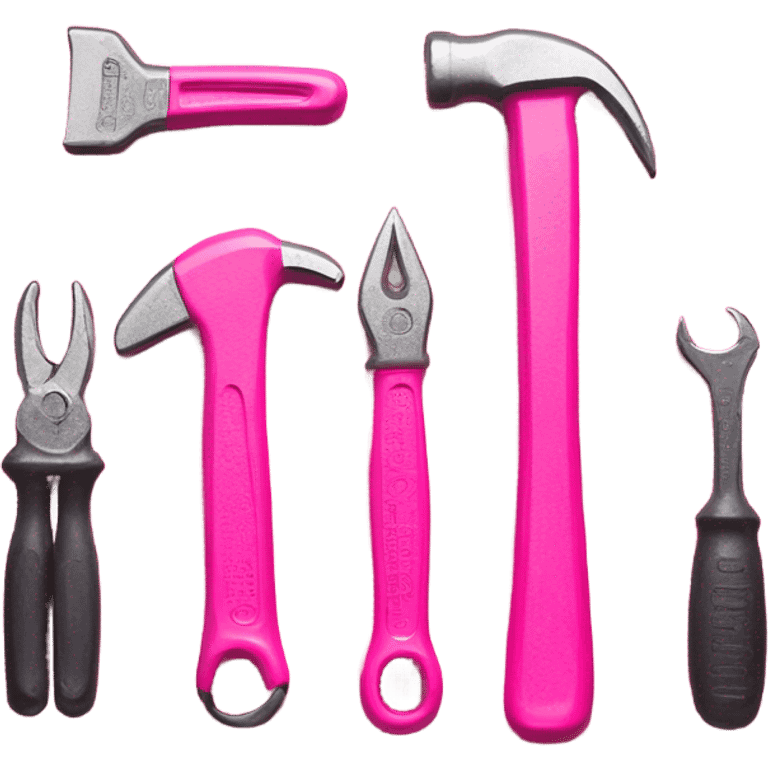 pink instruments of worker  emoji