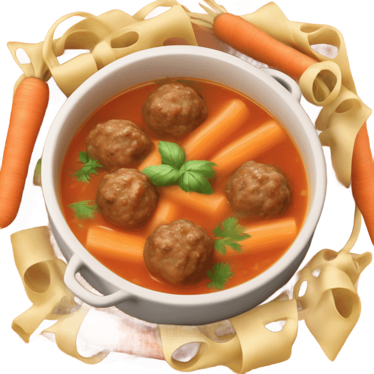 Meatball soup emoji