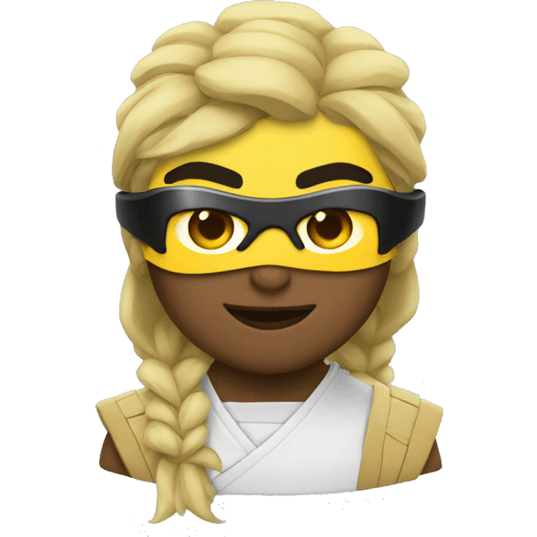 Ninja con gafas brasileñas emoji