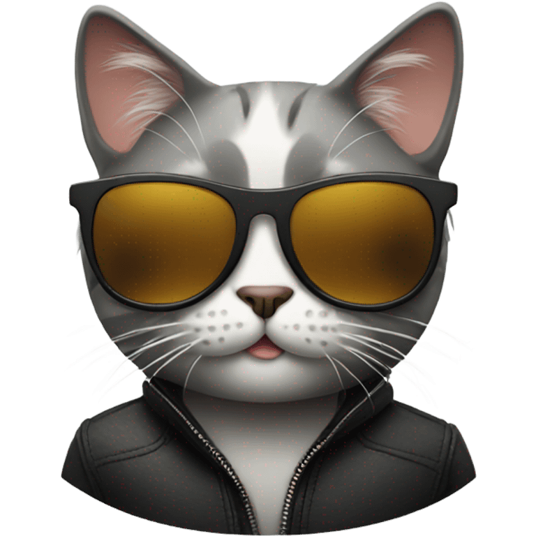 Cat with sunglasses emoji