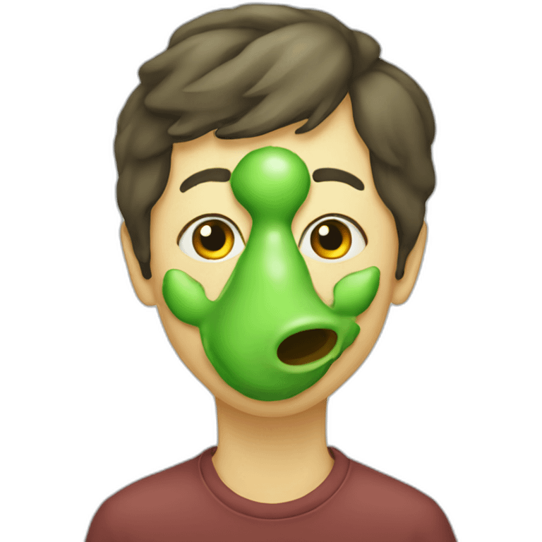 yellow/green nose mucus emoji