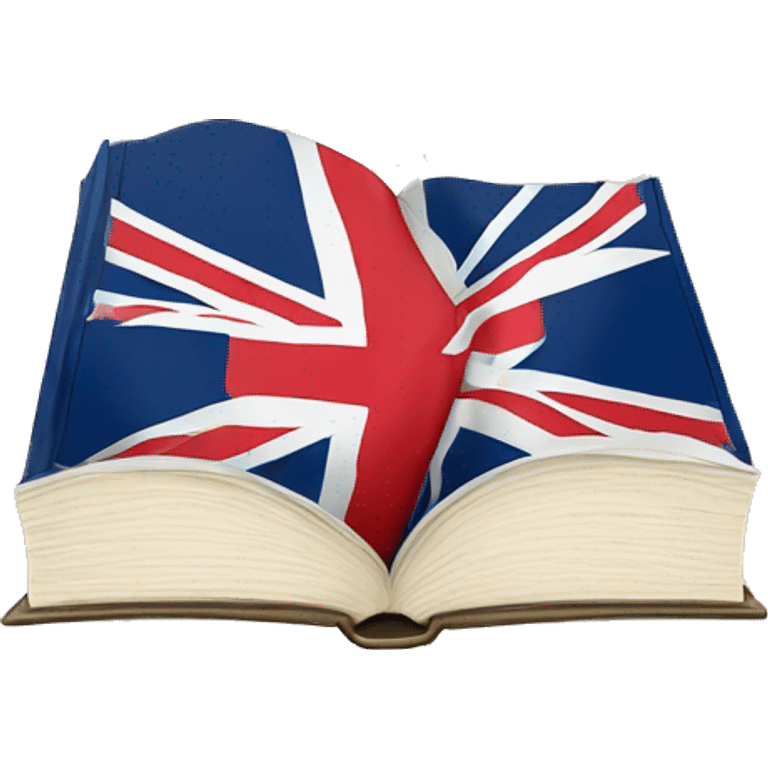 book with English flag emoji