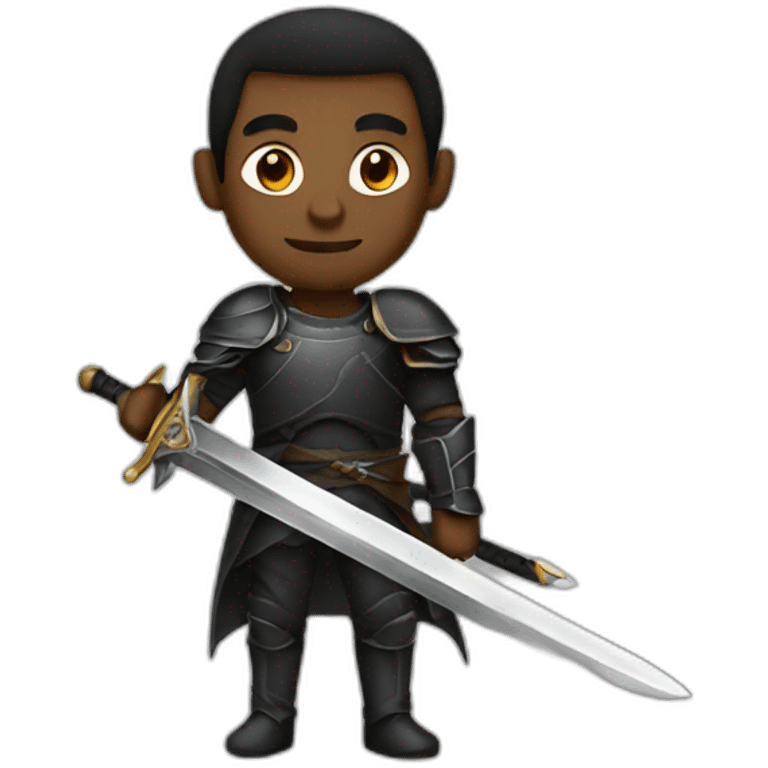 Black swordsman emoji