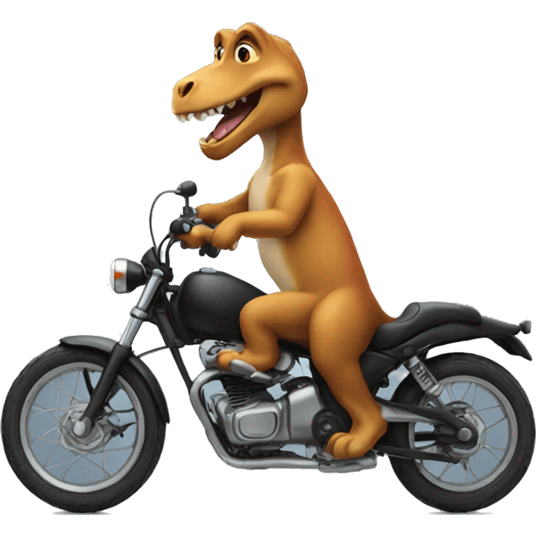 Rex on bike emoji