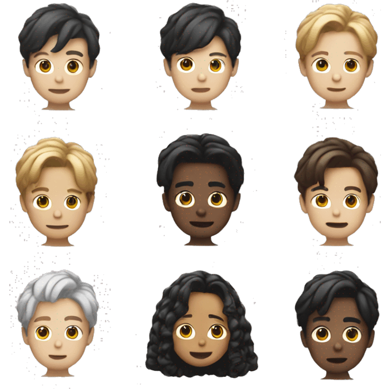 emojis that look johnny suh from nct 127 in his iconic looks emoji