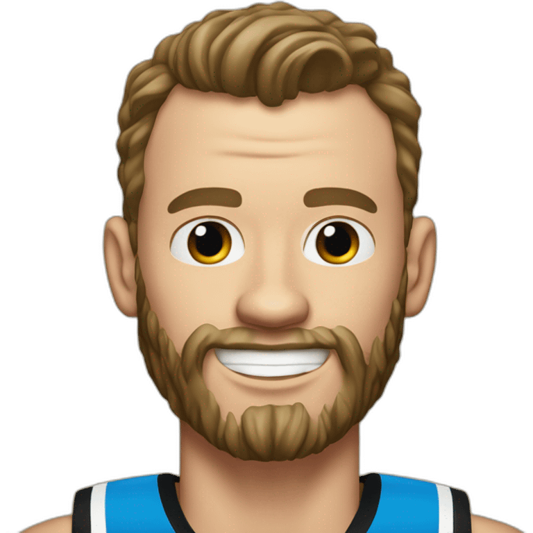 Jonathan Toews as beach bum with beard emoji