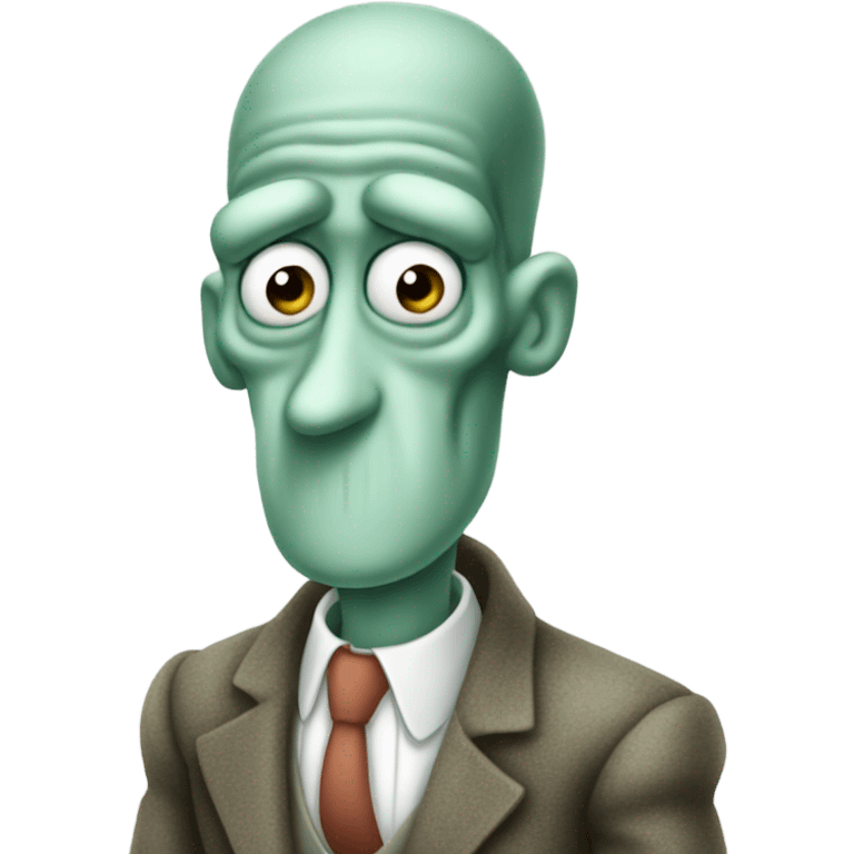 Handsome squidward emoji