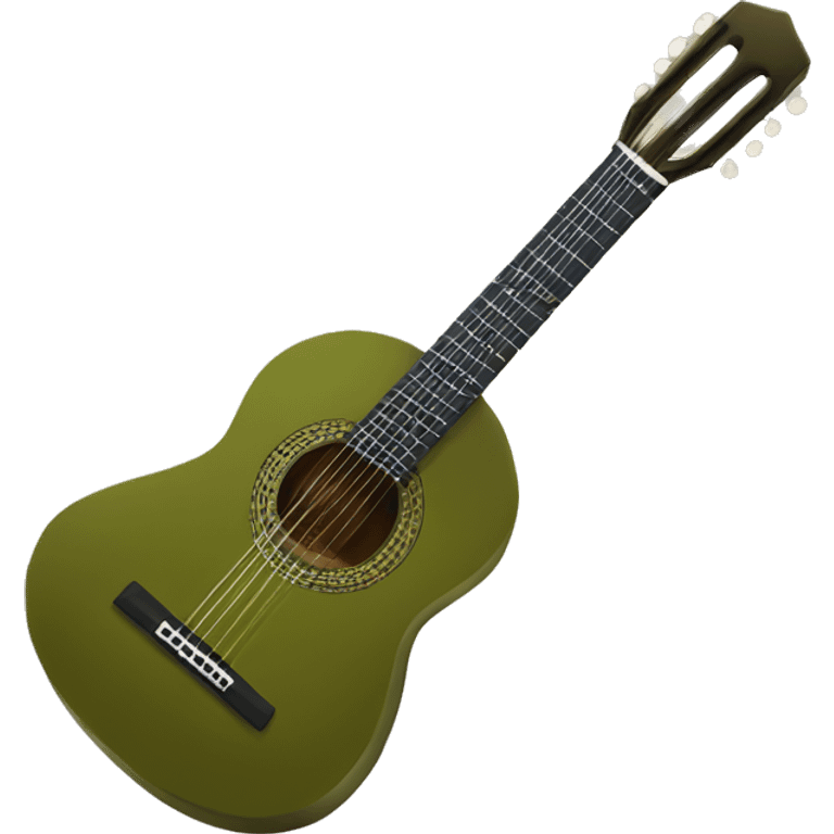 portuguese guitar in olive shape emoji