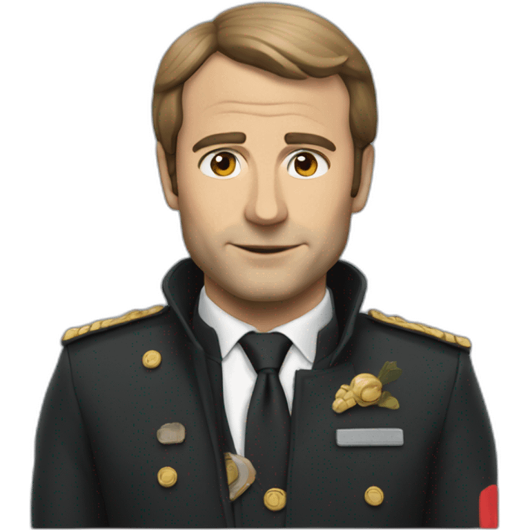 Macron in siperman emoji