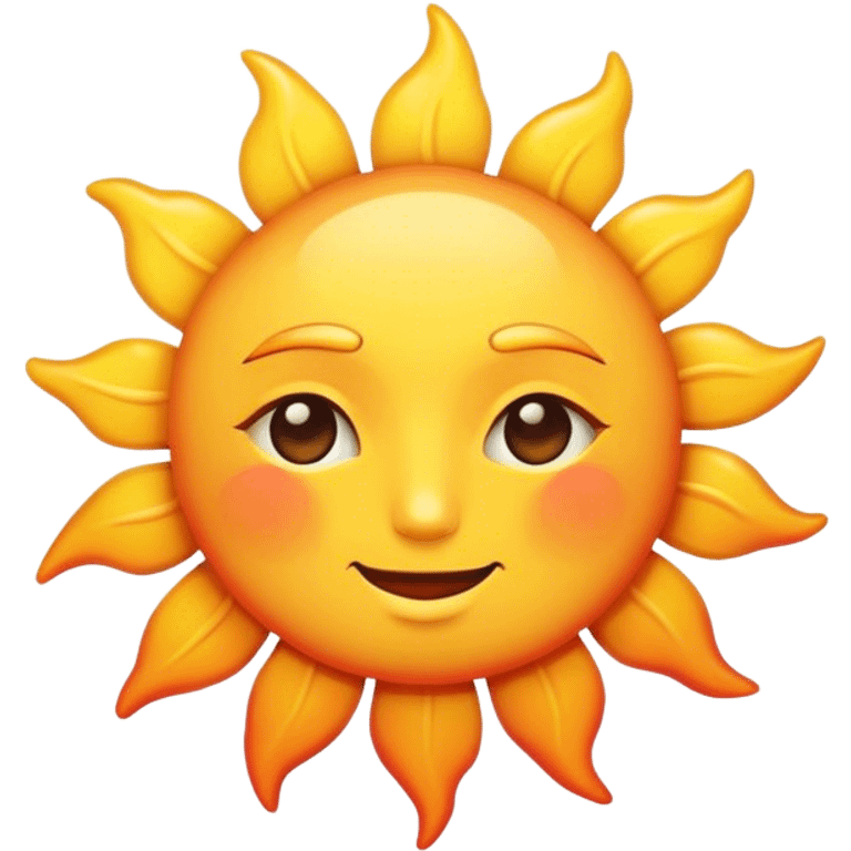  sun with sunset emoji