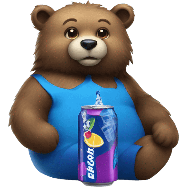 Blueberry bear Energy Drink  emoji