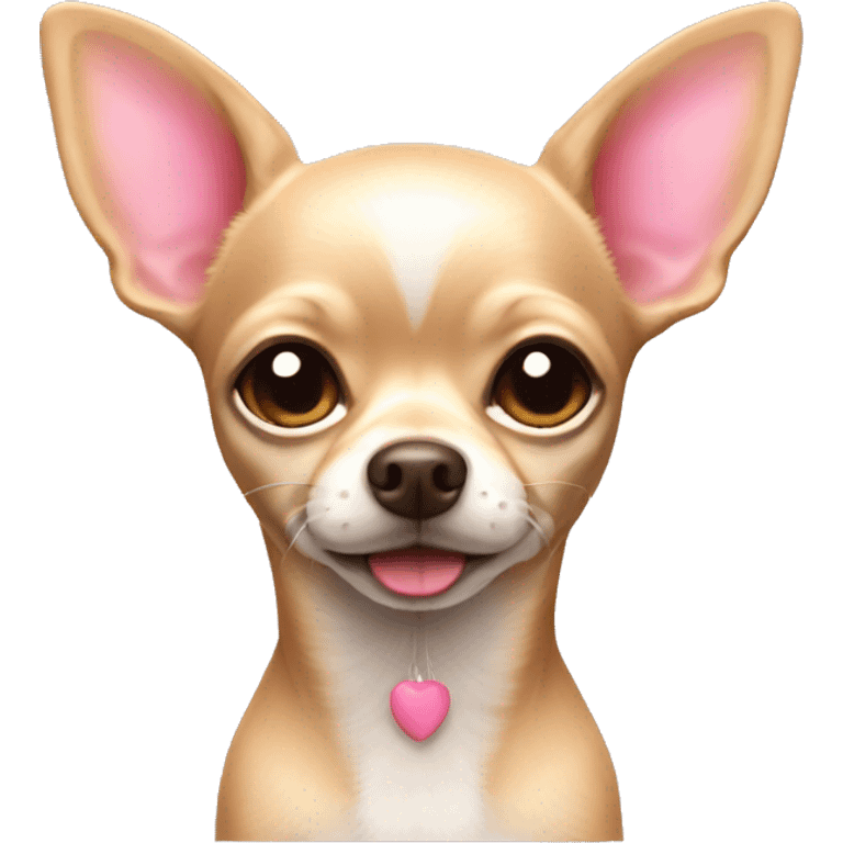 beige chihuahua with pink nose  emoji