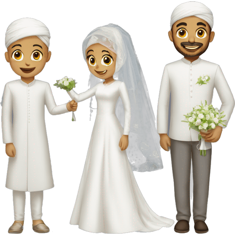 muslim wedding of poor girl emoji