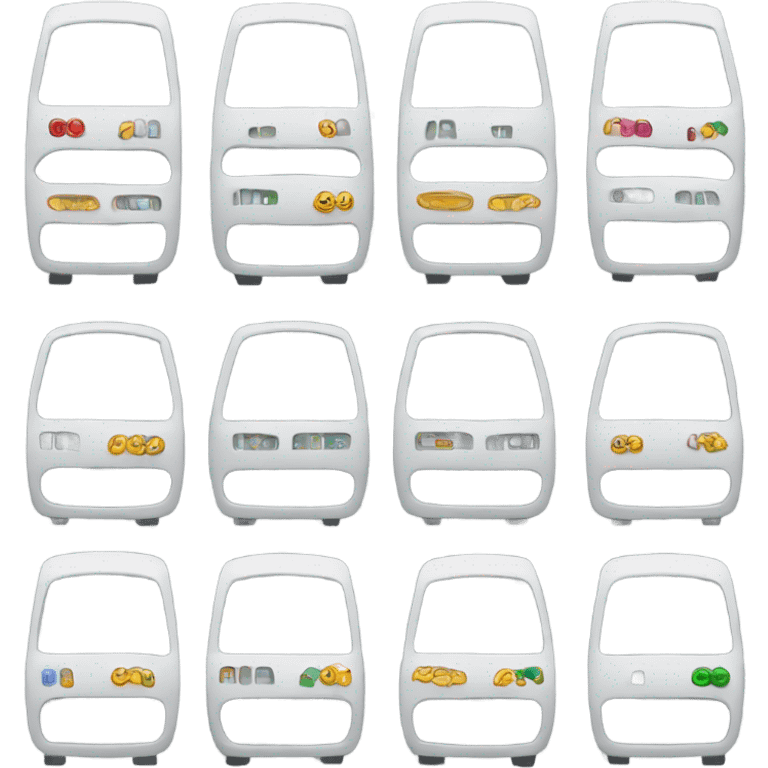 terminal with multiple slots for car emoji