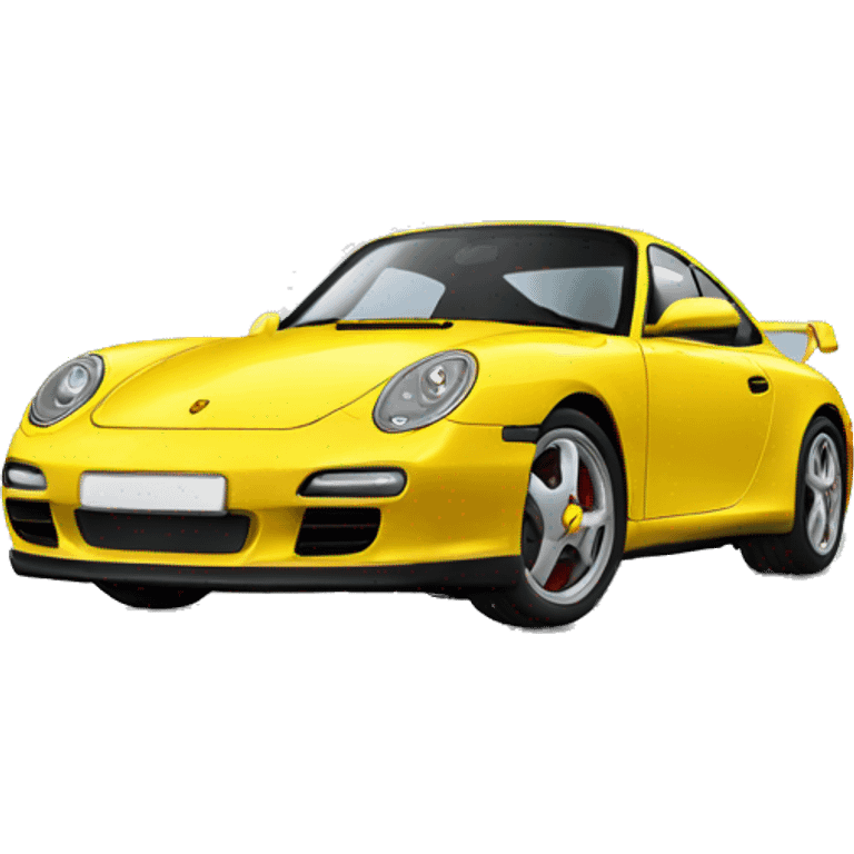 Yellow Porsche  emoji