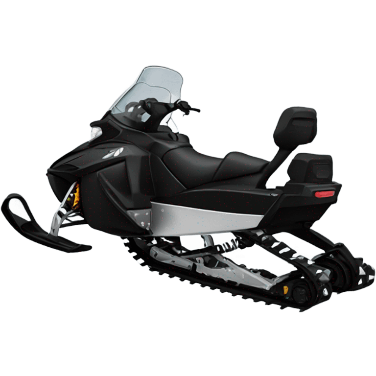 Black snowmobile emoji