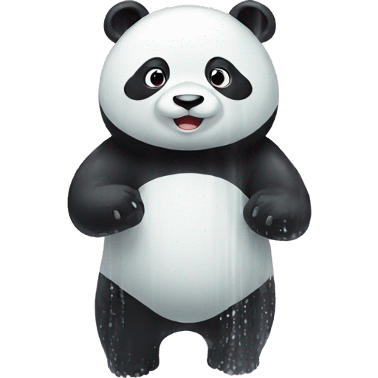 panda in the shower emoji