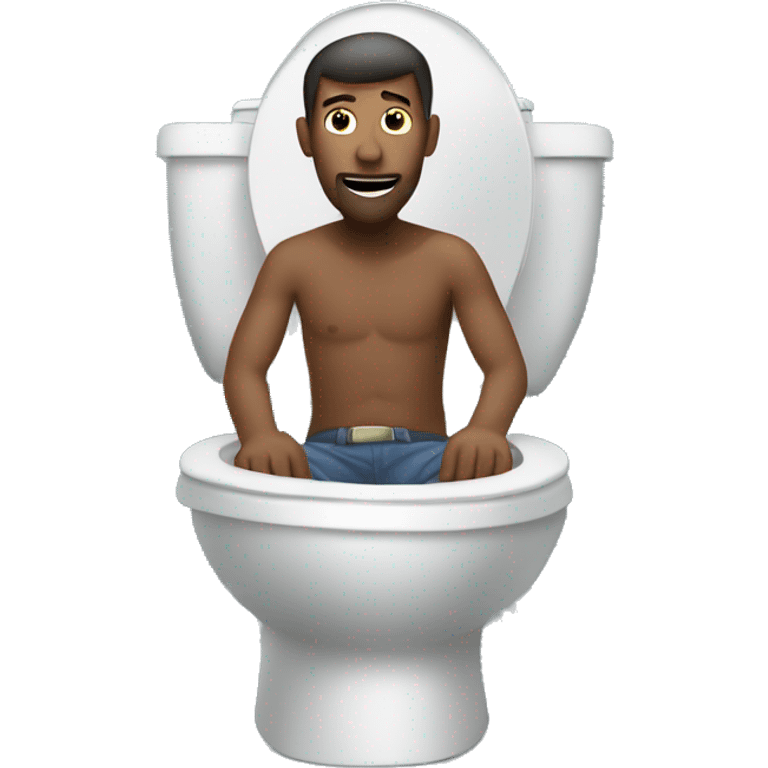 man comming out of toilet emoji