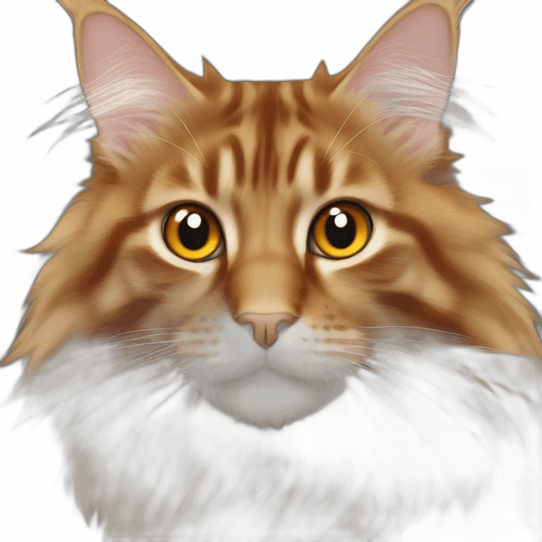 Maine coon orange emoji