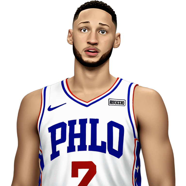 Ben simmons no beard upset crying emoji