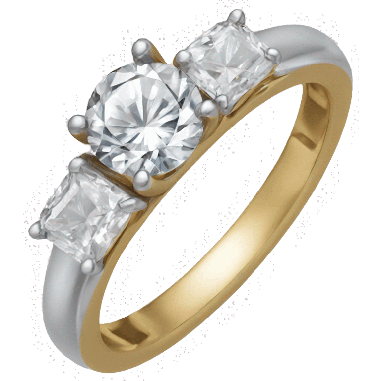 Ring with 5c diamond emoji