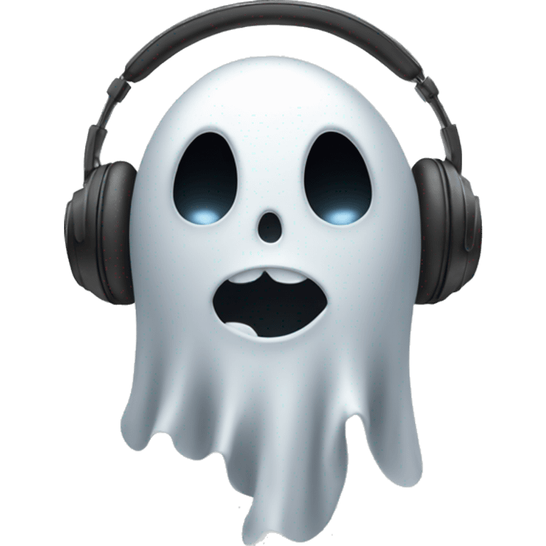 ghost with headphones emoji