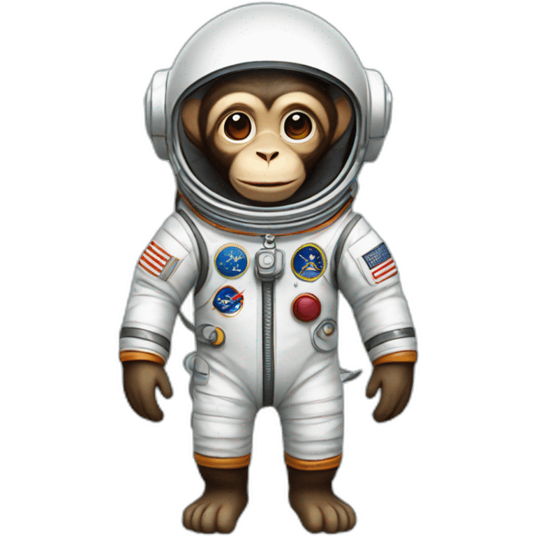 monkey astronaut emoji